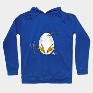 Grumpy Chicken egg hatching Hoodie